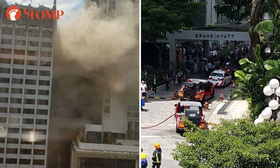 500 evacuated after fire breaks out in kitchen at Grand Hyatt hotel