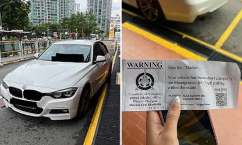 To have the clamp removed from the wheel of her car, the analyst was instructed through a slip issued by management corporation strata title (MCST) 325 – the Chiap Chuan Building’s management office – to pay $400.