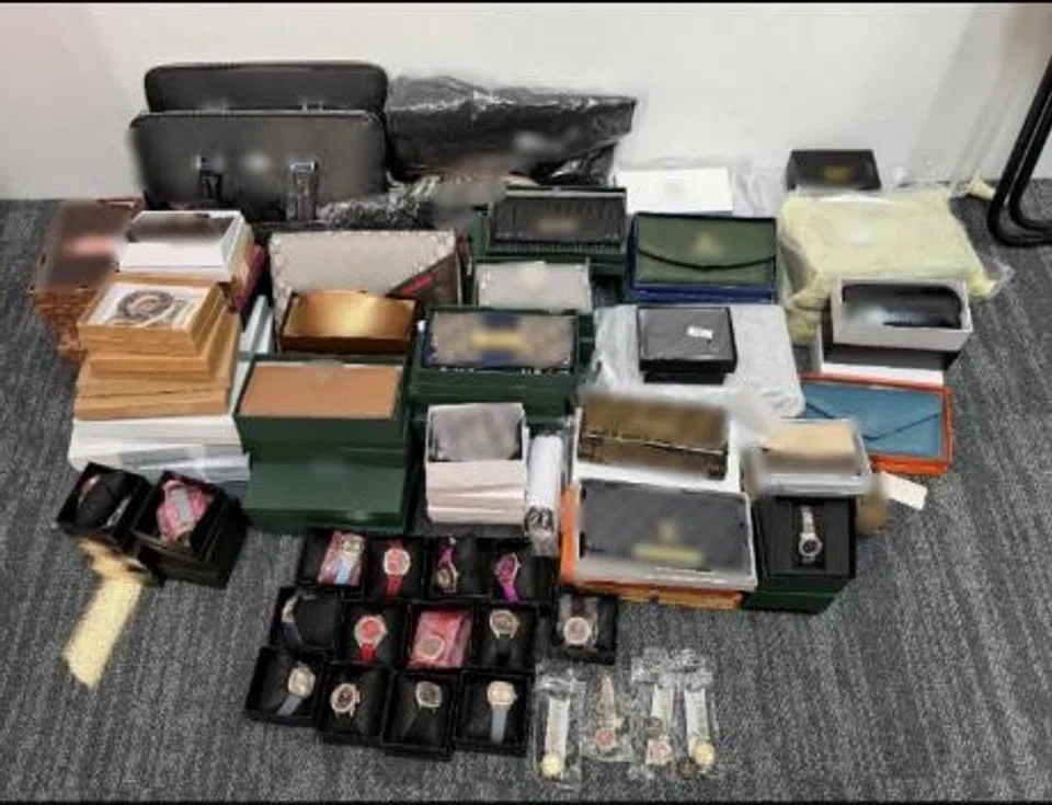 counterfeit goods seized by police