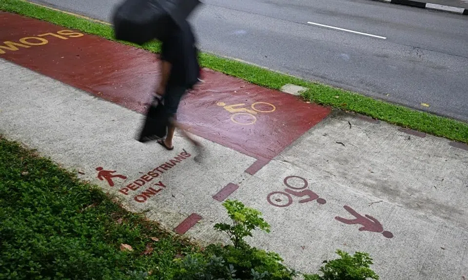 Apart from pedestrians, users of personal mobility aids – such as mobility scooters and electric wheelchairs – are allowed on pedestrian-only paths.