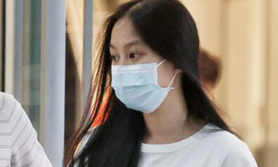 Claris Ling Min Rui, 20, must remain indoors from 10pm to 6am every day, and perform 60 hours of community service as part of her sentence.