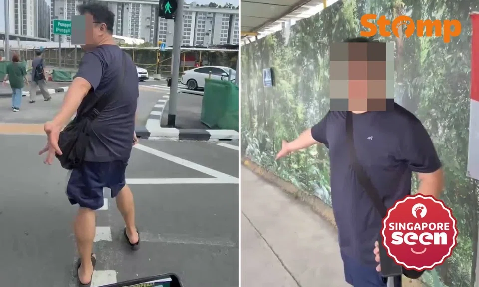 Man calls cyclists ‘idiots’ and threatens to call police while on shared path in Punggol