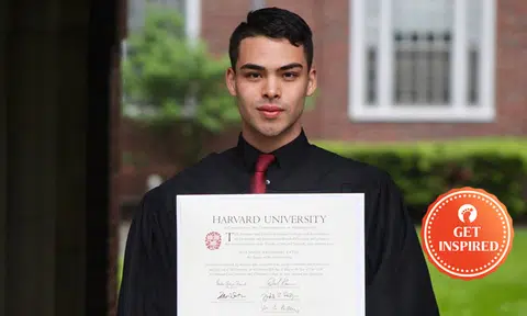 Harvard graduate's inspiring tale of how he slogged it out to become successful