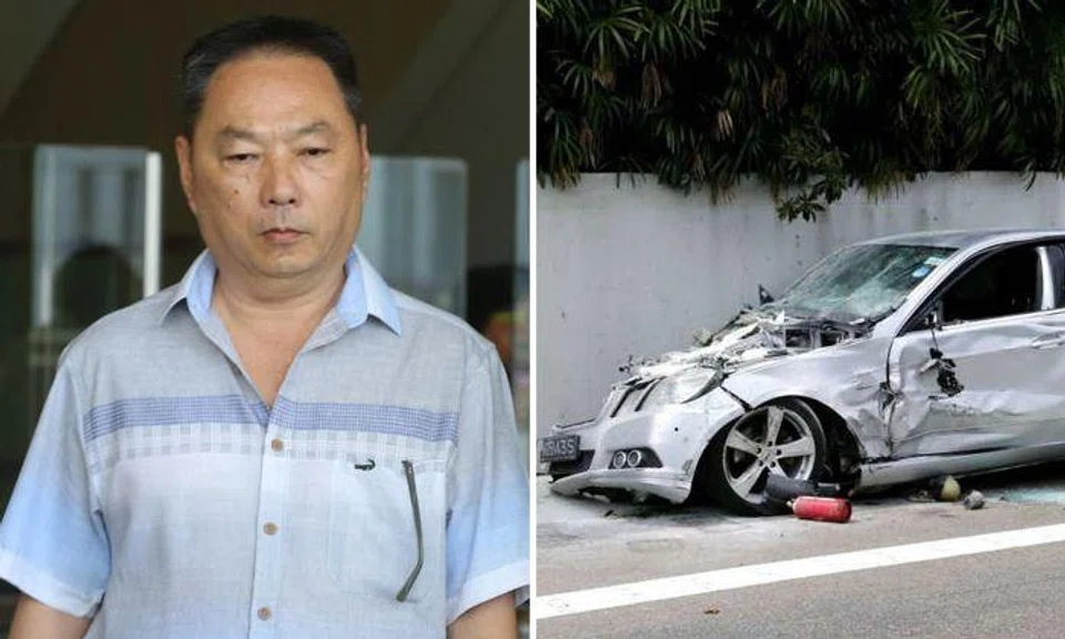 Lim Chai Heng, a businessman, pleaded guilty yesterday to a charge of causing death by a rash act, which carries a maximum sentence of five years in jail and a fine. Photos: Lianhe Wanbao, The Straits Times