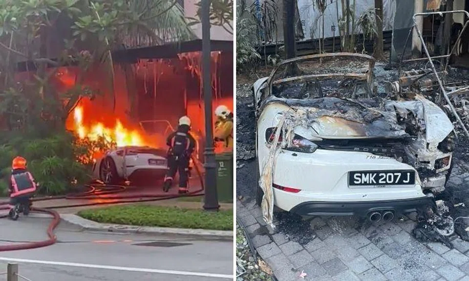 Several videos of the fire were posted online.