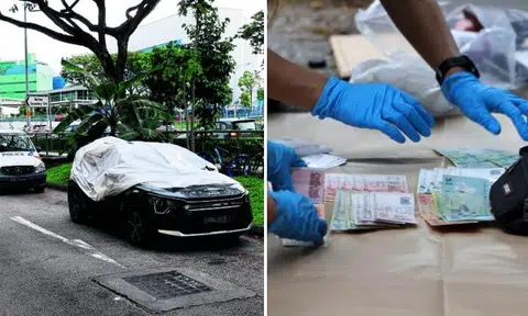 Someone notices car parked on side of road for 2 days in Paya Lebar and calls police, body of man found