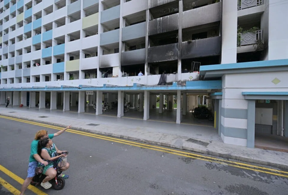 Block 173 Toa Payoh Lorong 1 after the fire