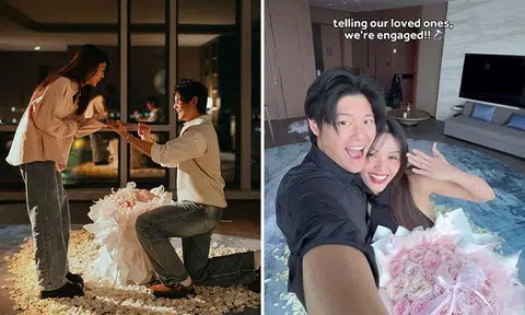 YES 933 DJ Hazell Teo and pianist James Wong get engaged after surprise proposal in Qingdao