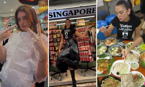 After chilli crab and laksa, singer Dua Lipa hits Maxwell Food Centre for chicken rice and bee hoon