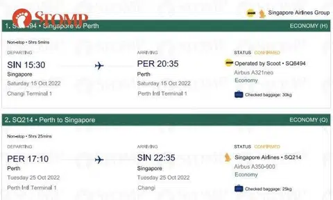 "I felt cheated as one would not expect to fly budget when the booking is done via Singapore Airlines," said Stomper Jeslyn.
