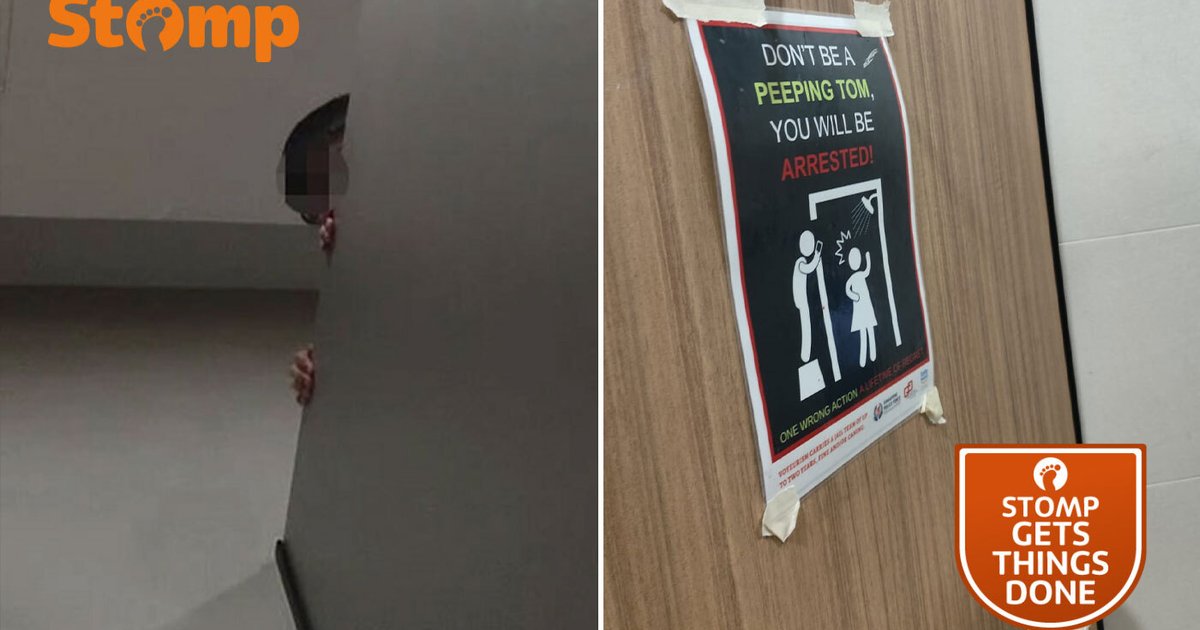 ‘Don’t be a peeping Tom’: Warning sign appears at Oasis Terraces toilet after boy caught peeking