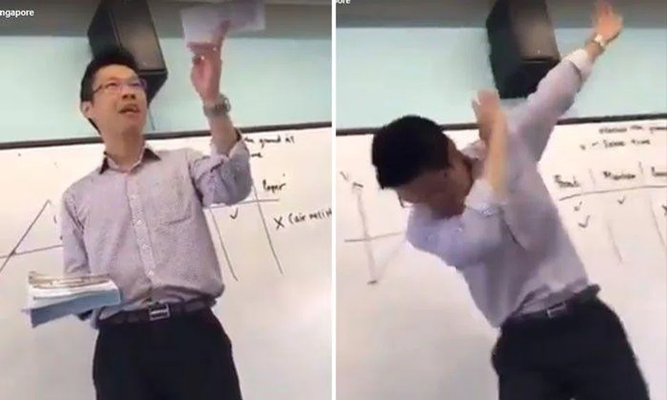 Chung Cheng High School (Yishun) teacher, you really sibei steady!