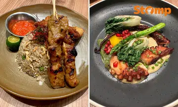 Sky22’s refreshed menu includes the Turmeric & Ginger Kampung Chicken and the Grilled Octopus.