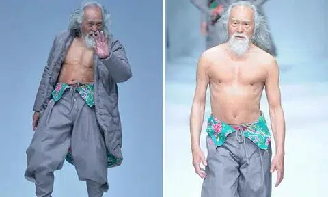 80-year-old actor tries modeling and slays in China