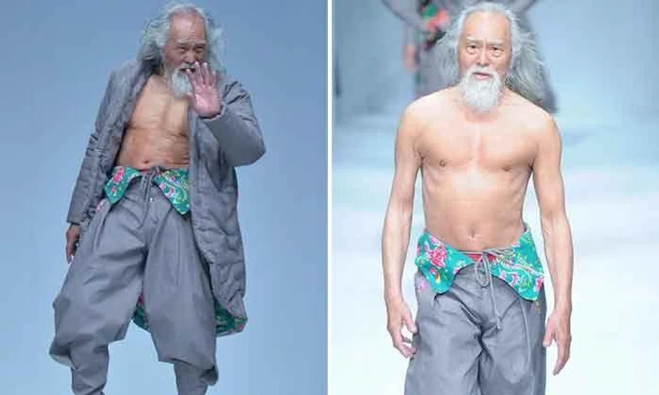 80-year-old actor tries modeling and slays in China