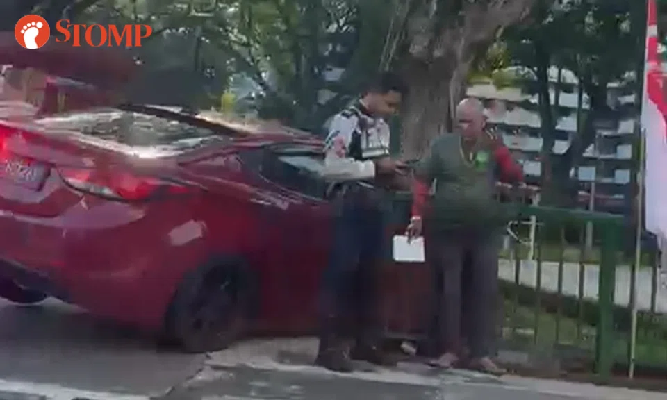 car accident along toa payoh road