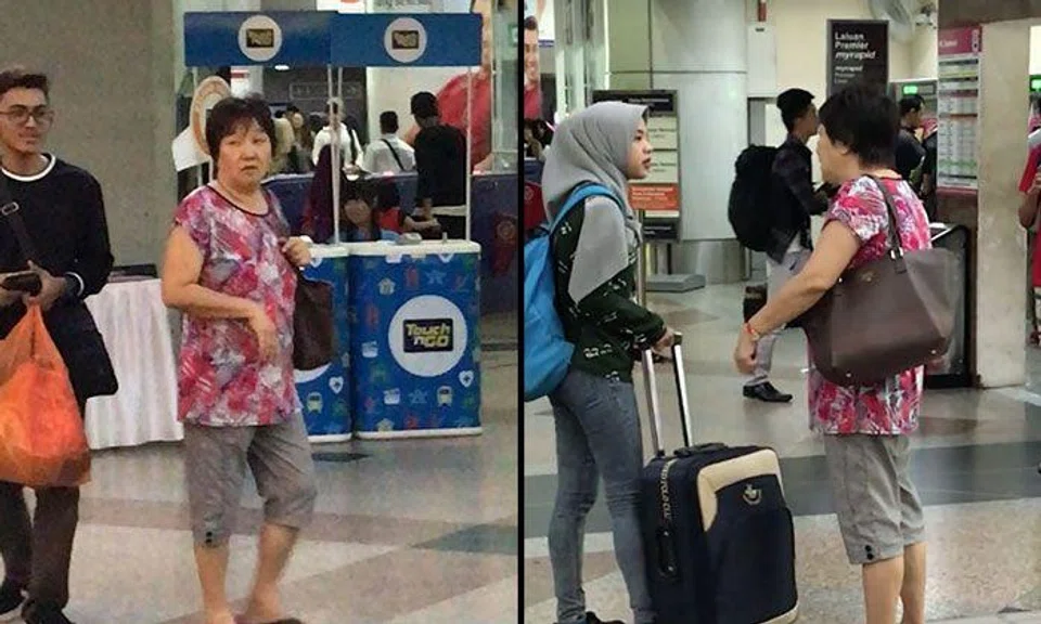 Woman asks strangers for money to buy ticket at KL train station, gets called out by FB user for being a cheat