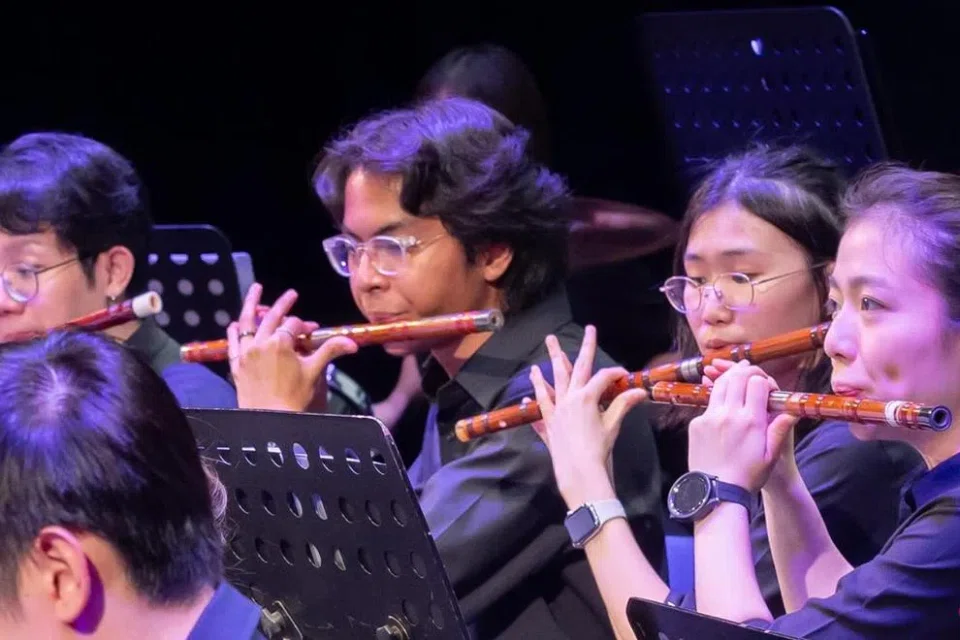 Self-taught in Chinese instruments, Muhammad Iman now performs with Temasek Polytechnic’s Chinese orchestra.