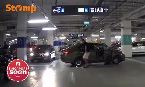 drivers clash over parking lot at Heartbeat@Bedok
