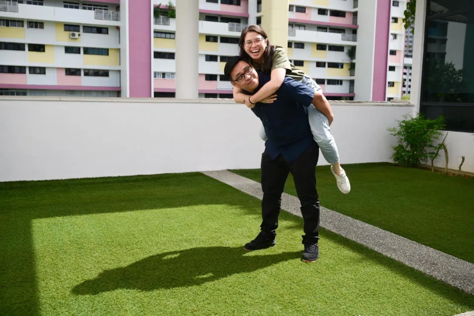 Mr Linus Koh supported his wife Anne Marie Koh through postpartum depression after the birth of their fourth child.