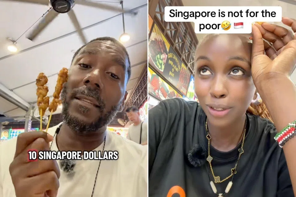 He said he paid US$35 for satay, a plate of fried rice and a stir-fried sliced beef dish.