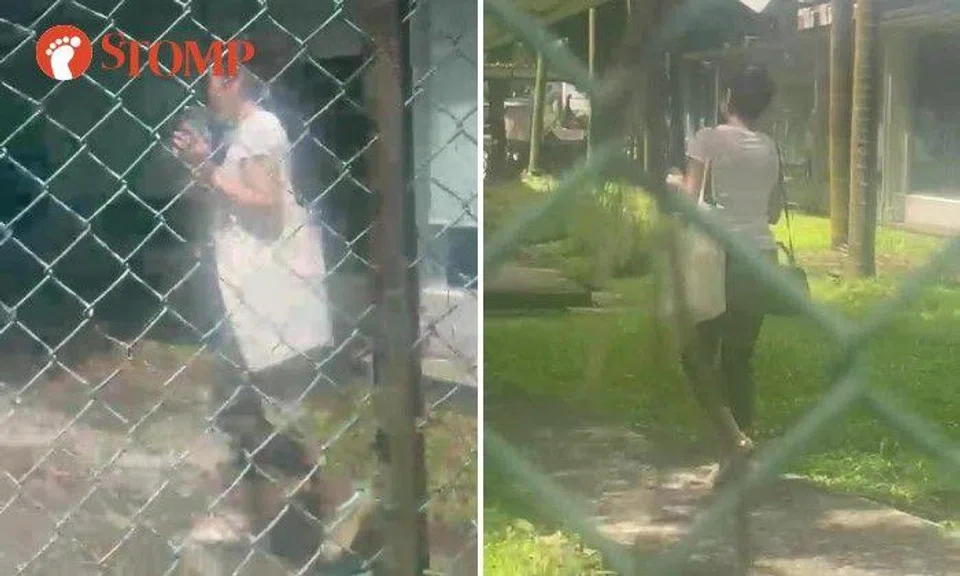 The Stomper took a video of the woman walking away after she allegedly slammed his car door.