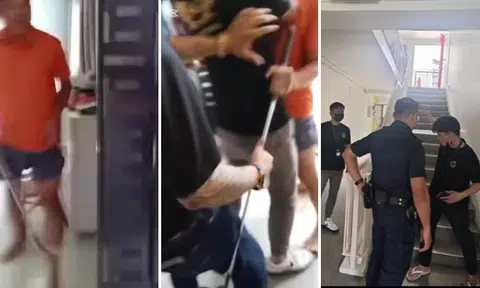 Man arrested for causing hurt by dangerous weapons after allegedly attacking debt collectors with golf club