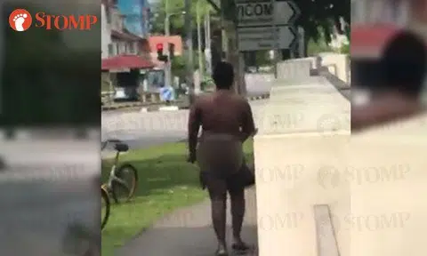 Naked man strolls down street in Sin Ming Road, allegedly catcalls woman