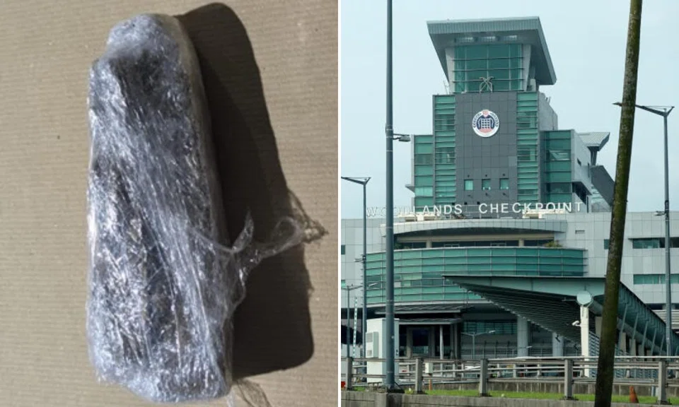 Cannabis seized from a Singaporean man on March 18 at Woodlands Checkpoint.
