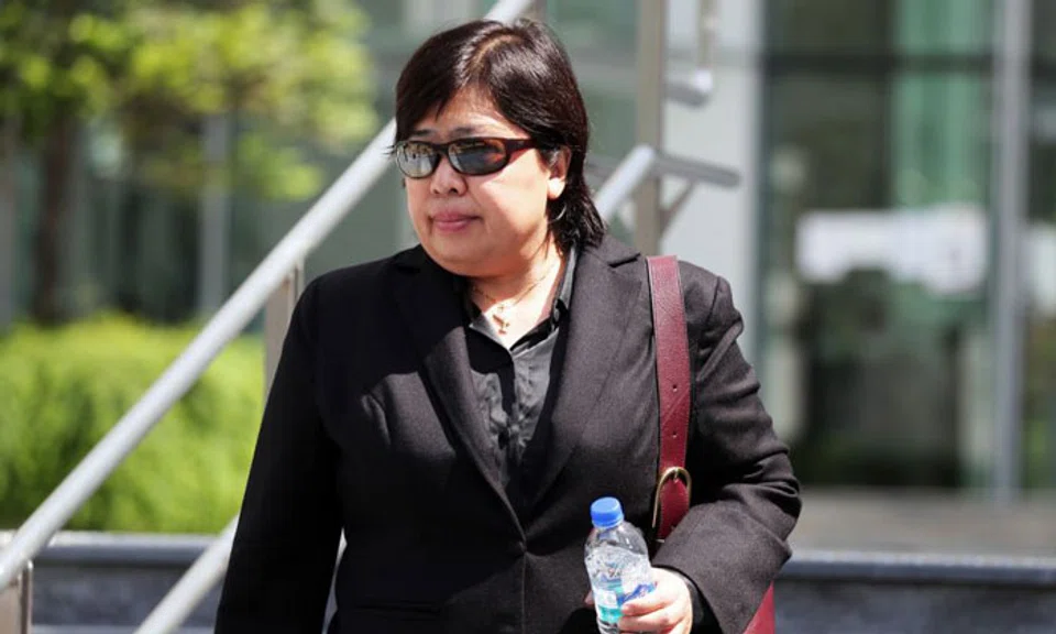 Phoon Chiu Yoke leaving the State Courts on May 24, 2021. PHOTO: ST FILE