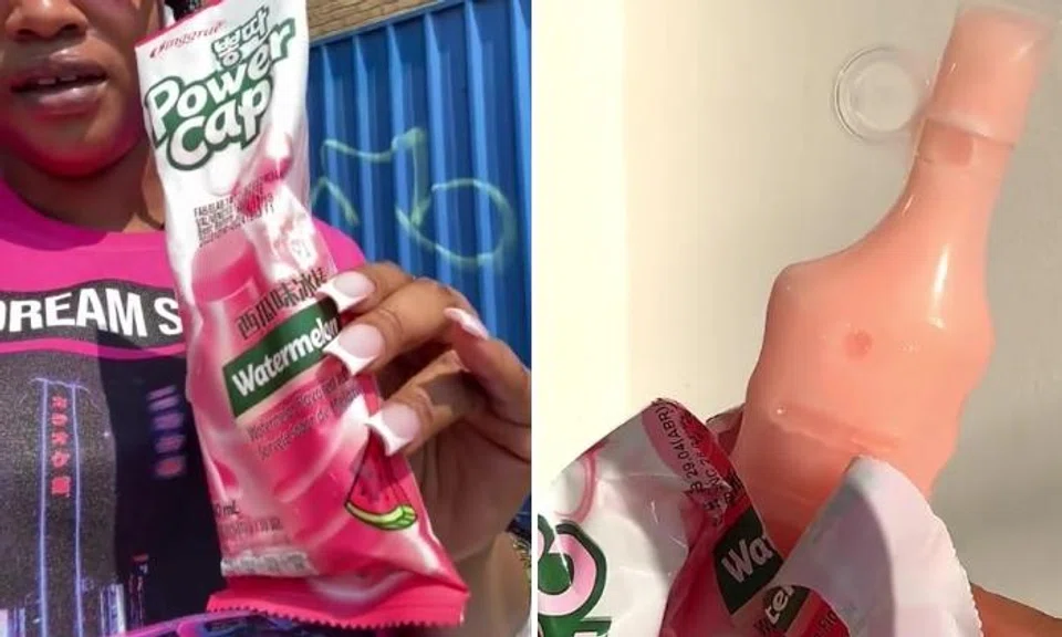 Binggrae Power Cap Watermelon Flavoured Ice Tub