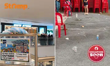 Littering after opening of The SGFR Store at Lot One Shoppers’ Mall