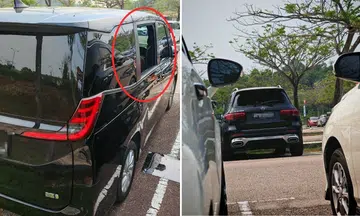 singaporean car break in desaru carpark
