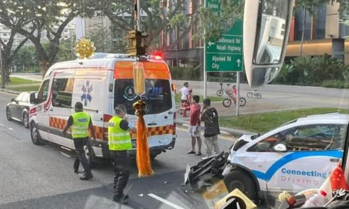 Baby taken to hospital after accident involving SCDF ambulance and 2 ...