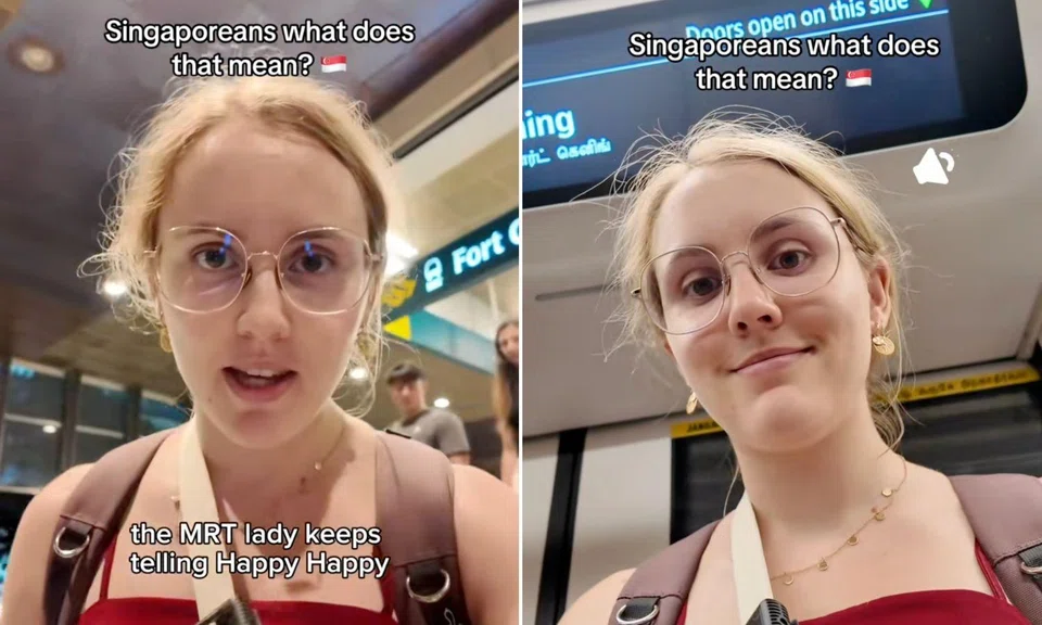 She's a French woman living in Singapore.