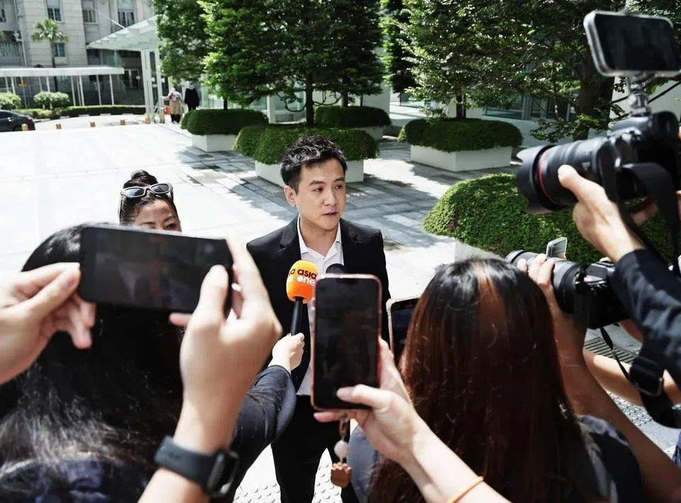 Former actor Ian Fang surrendered himself to the State Courts just before noon on June 16 to begin his 40-month jail sentence.