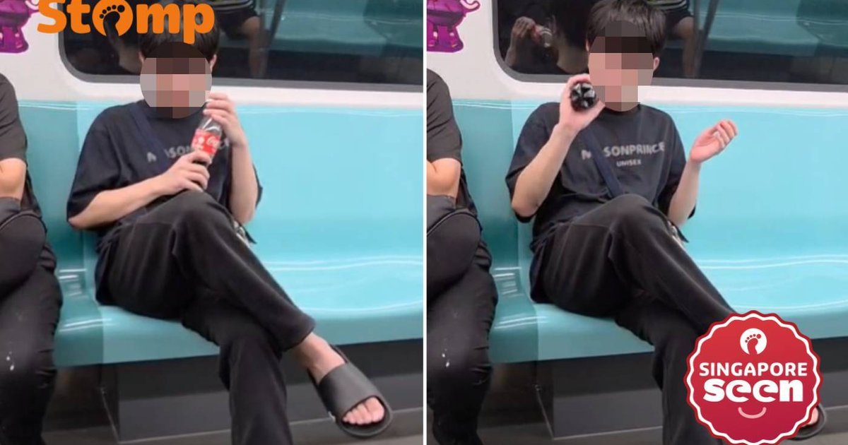 Commuter records and reports teen drinking on MRT, says station staff ‘took video of my video’