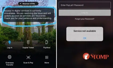 Man forced to look for cash when he can't use PayLah! to pay for meal due to DBS outage