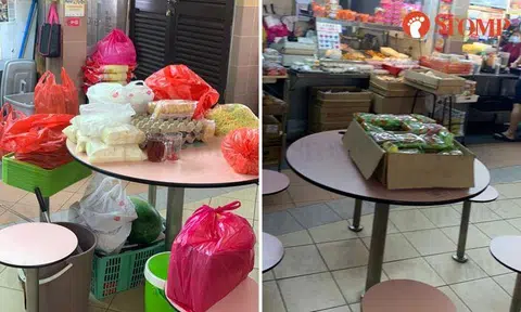 Diner unable to find seats at Tampines hawker centre because of 'self-entitled' stall owners
