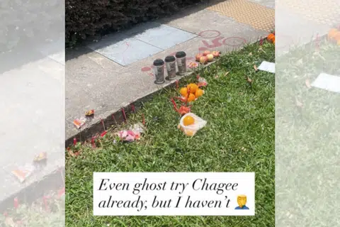 "Even ghost try Chagee already, but I haven't."