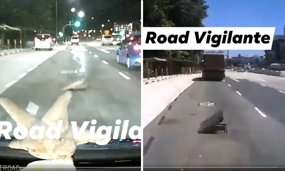 Two videos have surfaced online showing an ajar manhole cover stopping a vehicle dead in its track at the same spot.