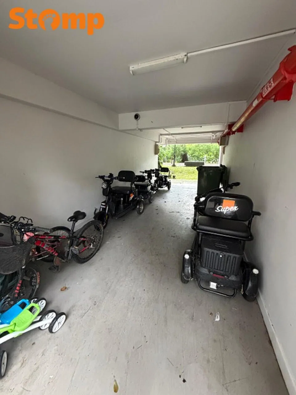 PMD users now parking at Boon Lay void deck
