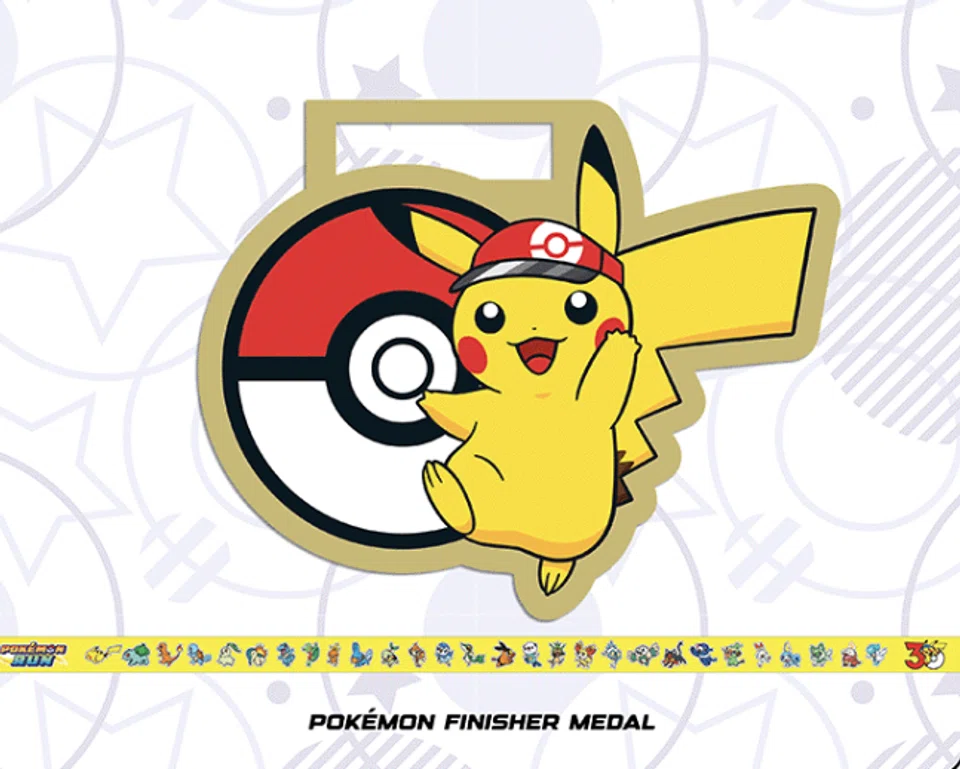 Pokémon run Singapore, Pikachu card, Pokémon 30th anniversary