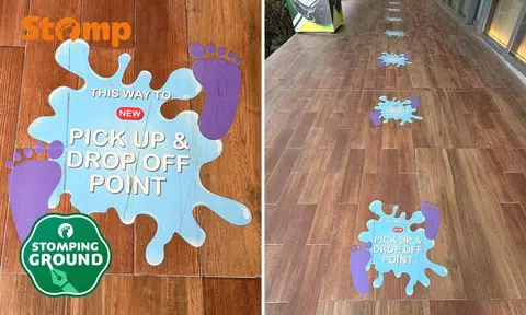 Stomper’s scathing review of directional stickers at Waterway Point: ‘Atrocious, pointless and absolutely useless’
