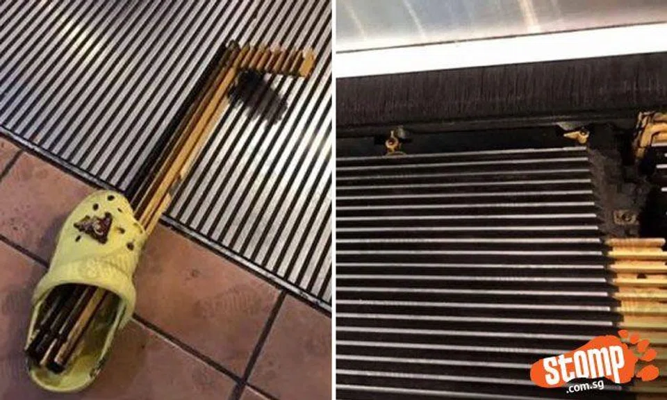 AMK Hub responds to Stomp report on escalator insert piercing kid's shoe