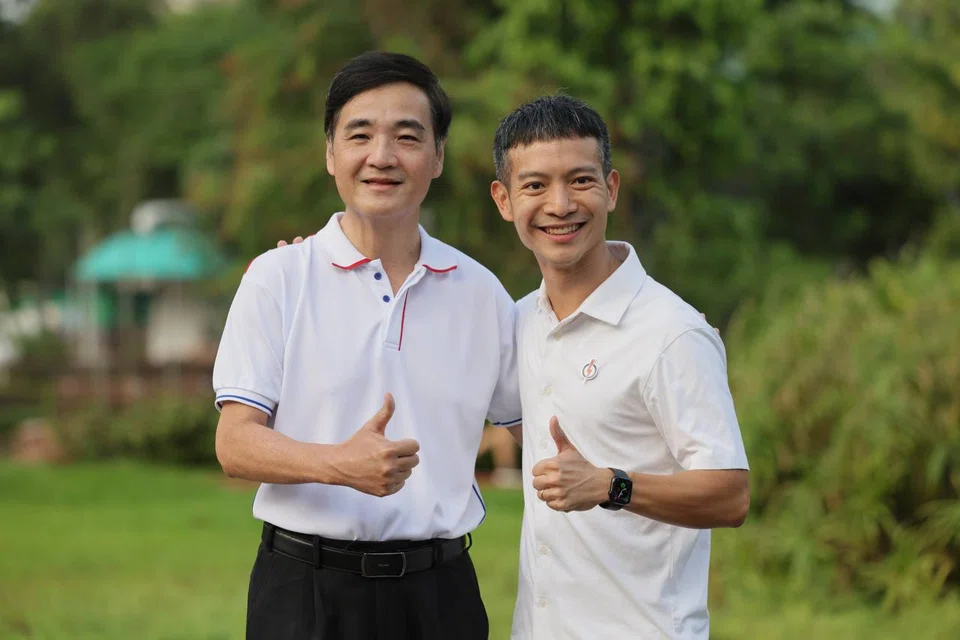 Senior Minister of State for Defence Heng Chee How (left) is stepping down after serving as a Jalan Besar MP for 24 years and will be handing the Whampoa baton to Mr Shawn Loh (right).