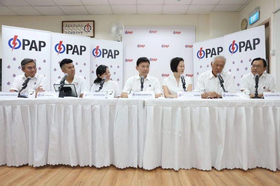 Dr Ng (second from right) entered politics as part of the PAP’s slate in Bishan-Toa Payoh GRC at the 2001 General Election.
