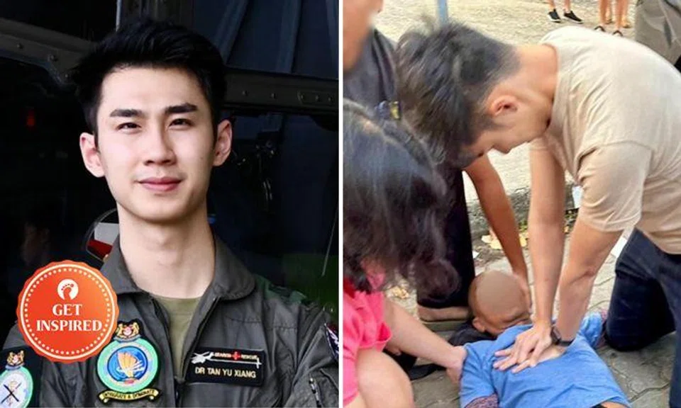 RSAF officer encounters unconscious man while on the way home, rescues him from brink of death