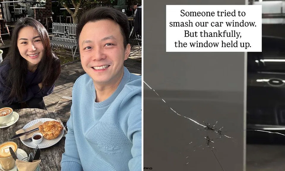 Ms Ethel Neo was with her husband Peter Lau to get some groceries in Sydney when their car window was smashed.