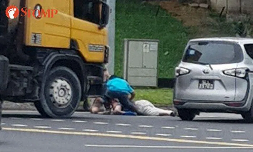 Woman in her 50s sent to hospital with head injuries after accident near Kranji MRT Station